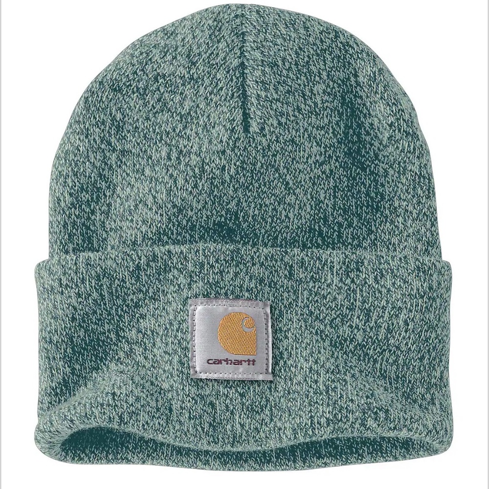 NWT! CARHARTT Knit Cuffed Seafoam Beanie 100% Acrylic Rib Knit Unisex O/S